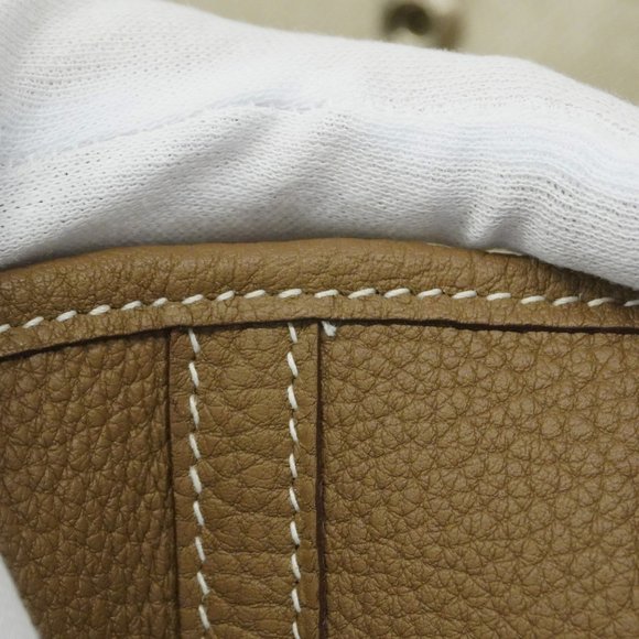 Hermes Tote Bag Garden PM Negonda Etoupe C Engraved Ladies - Picture 7 of 10